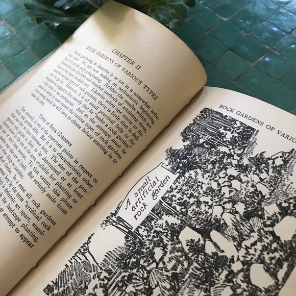 Vintage 1929 garden handbook ROCKWELL Rock Gardens cottage chic garden library - Picture 11 of 11